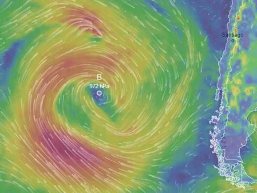 Colosal ciclón extratropical azotará gran parte de Chile toda la semana