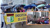 Protesta de maestros en Bogotá: piden la renuncia del presidente de la Fiduprevisora por desastre en el sistema de salud del magisterio