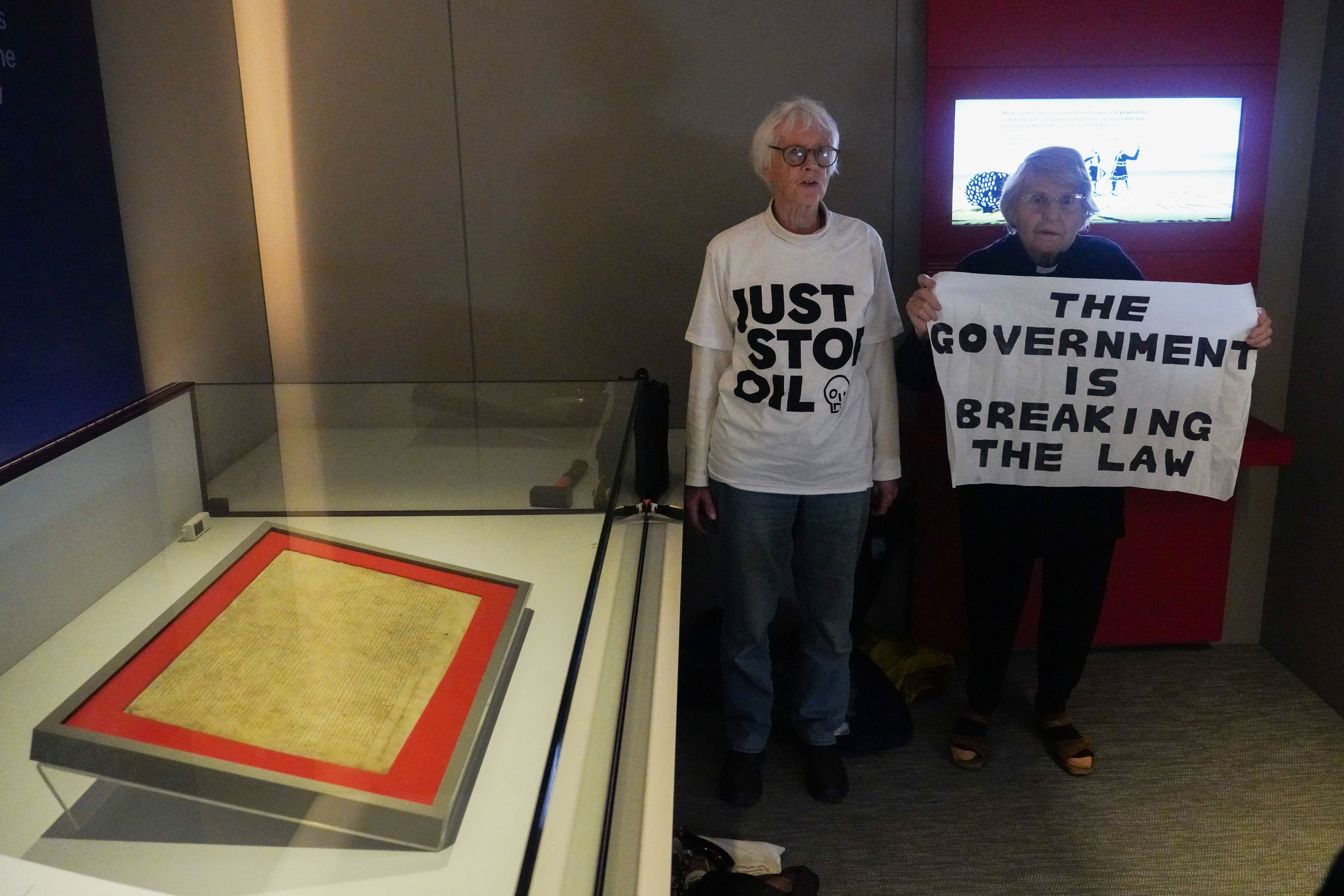 Climate Activists Chip the Case Protecting the Magna Carta