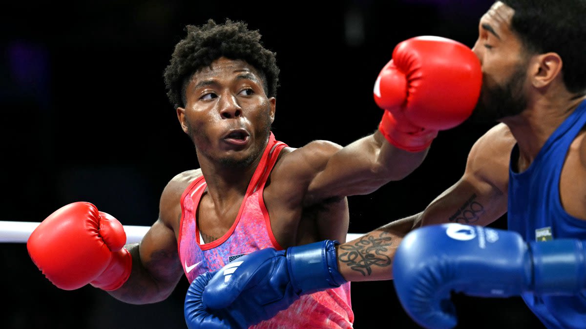 Watch: Maryland boxer Jahmal Harvey advances after split decision at Olympic opening round