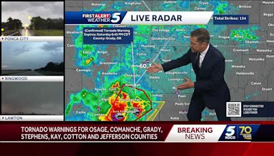 WATCH LIVE: Tornado warning issued for several Oklahoma counties