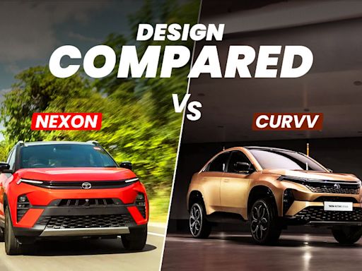 2024 Tata Curvv vs Tata Nexon: Exterior Design Similarities And Differences Explained - ZigWheels