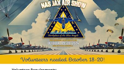 Volunteers needed for NAS JAX Air Show in October