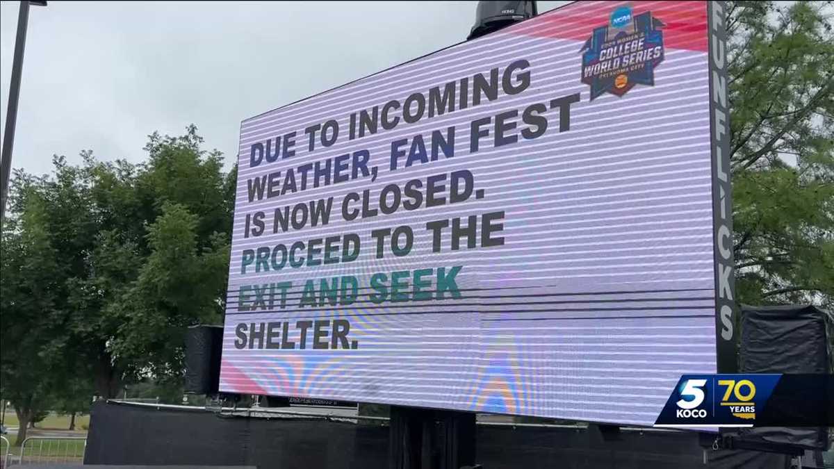 'No one can control the weather': Fans prepared for storms, delays at WCWS in OKC