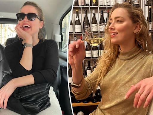 Amber Heard drinks up in rare photo celebrating 38th birthday