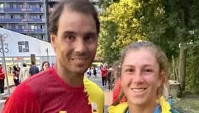 Rafa's an ace guy! Tennis star Nadal hangs out with Olympic stars