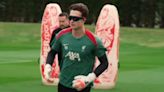 Liverpool's goalkeepers spotted using bizarre equipment during drill