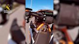 VÍDEO | Así conducía un motorista por las calles del casco urbano de Logroño mientras se grababa con el móvil