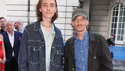 The Office star Mackenzie Crook’s rarely seen lookalike son, Jude, 21, towers over him at Jeanne du Barry premiere