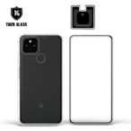 T.G Google Pixel 4a 5G 手機保護超值3件組(透明空壓殼+鋼化膜+鏡頭貼)