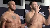 UFC Fight Night 209 weigh-in video: Tai Tuivasa has 19 pounds on Ciryl Gane