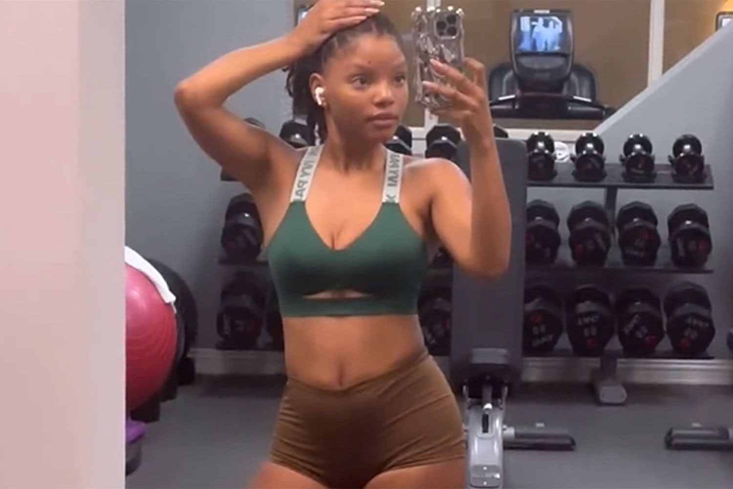 Halle Bailey Shows Off Her Toned Figure in Gym Video 7 Months After Welcoming Son Halo