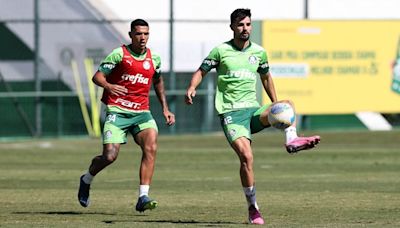 Palmeiras faz último treino para enfrentar o Cuiabá fora e melhorar pontuação no Brasileirão