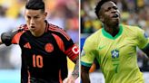 Dónde ver Brasil vs Colombia HOY en Perú: canal tv online del partido por fecha 3 del Grupo D de la Copa América 2024