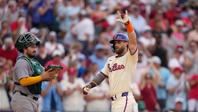 Harper, Turner blast home runs in Phillies’ 11-5 win over Oakland A’s