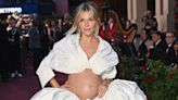 Pregnant Sienna Miller Bares Her Baby Bump in Bold Outfit on London Red Carpet