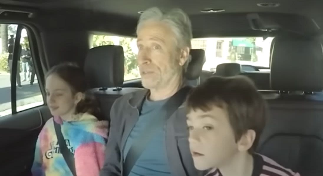 'Hitchhiker' Jon Stewart's Lecture To Jimmy Kimmel's Kids On Aging Is A Keeper