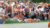 Tennessee fans cheer on baseball team from on-campus watch party