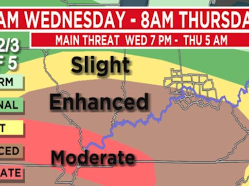 FIRST ALERT WEATHER DAY: Tornado, more severe storms possible Wednesday