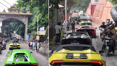 Lamborghini Convoy Takes Over Mussoorie’s Streets, Leaves Onlookers In Awe | Watch