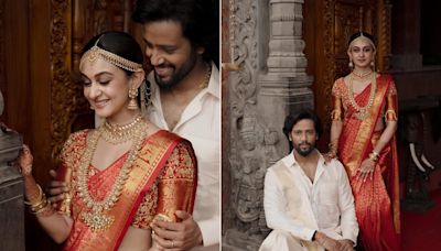 Aishwarya Arjun And Umapathy Ramaiah Are A True Depiction Of South Indian Wedding Splendour