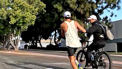 His dad gave him water on way to winning O.C. Marathon. He got disqualified for drinking it