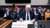 Gene Block, Chancellor, University of California, Los Angeles, arrives at a hearing called "Calling for Accountability: Stopping Antisemitic ...