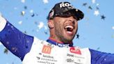 Bubba Wallace plays playoff spoiler, surges to Kansas win