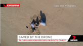 Dire message in sand leads rescuers to father and son on remote Australian beach