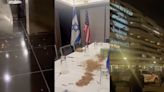 Pro-Palestine Protesters Dump Maggots at Watergate Hotel During Netanyahu Visit