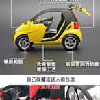 精品兒童男孩可愛玩具小汽車模型 奔馳SMART合金車模好玩仿真回力聲光