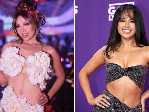 ¿Pleito en el escenario? Thalía confiesa lo que en realidad pasó con Becky G en los Latin AMAs