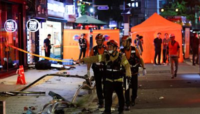 Car ploughs into crowd in Seoul killing at least nine people