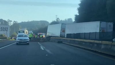 VIDEO: Accidente en la México-Cuernavaca desata caos en Tres Marías