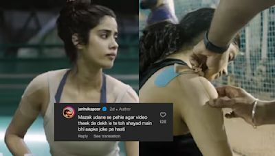 Janhvi Kapoor Hits Back At Troll Who Mocked Her Shoulder Injury: 'Mazak Udane Se Pehle...'