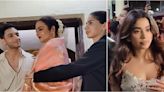 Ulajh Screening: Janhvi Kapoor exits with rumored BF Shikhar Pahariya, Khushi and Vedang Raina escort Rekha; WATCH