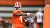 Browns QB Deshaun Watson doesn't throw on Day 2 of practice as he recovers from shoulder surgery