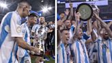 Argentina's Copa America 2024 Trophy Lift: Lionel Messi Aided by Otamendi & Di Maria Create History