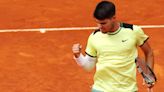 Carlos Alcaraz vence en su primer partido del Mutua Madrid Open