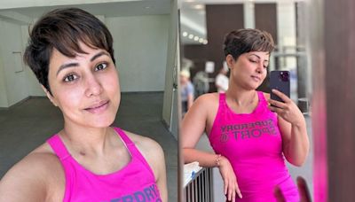 Hina Khan Embraces Her Scars 'With Love' Whilst Battling Breast Cancer: 'First Sign of Progress'