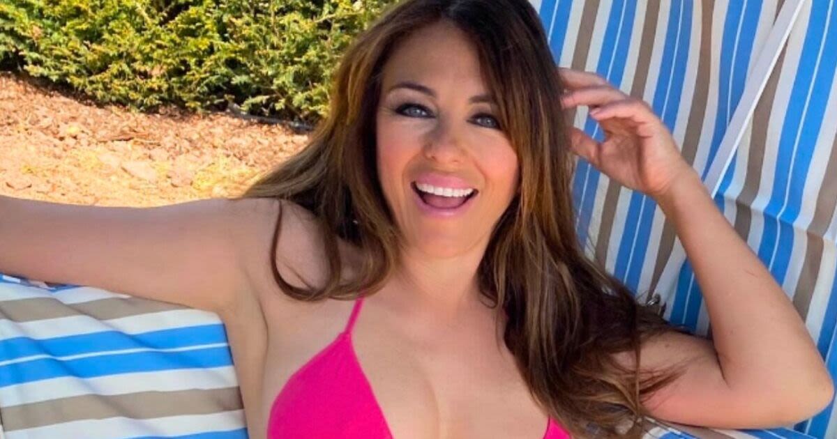 Elizabeth Hurley sparks frenzy with busty display in racy bikini snap