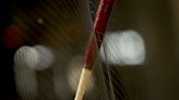 Pete Crow-Armstrong's bat gets stuck in netting after whiffing at Jose Butto changeup