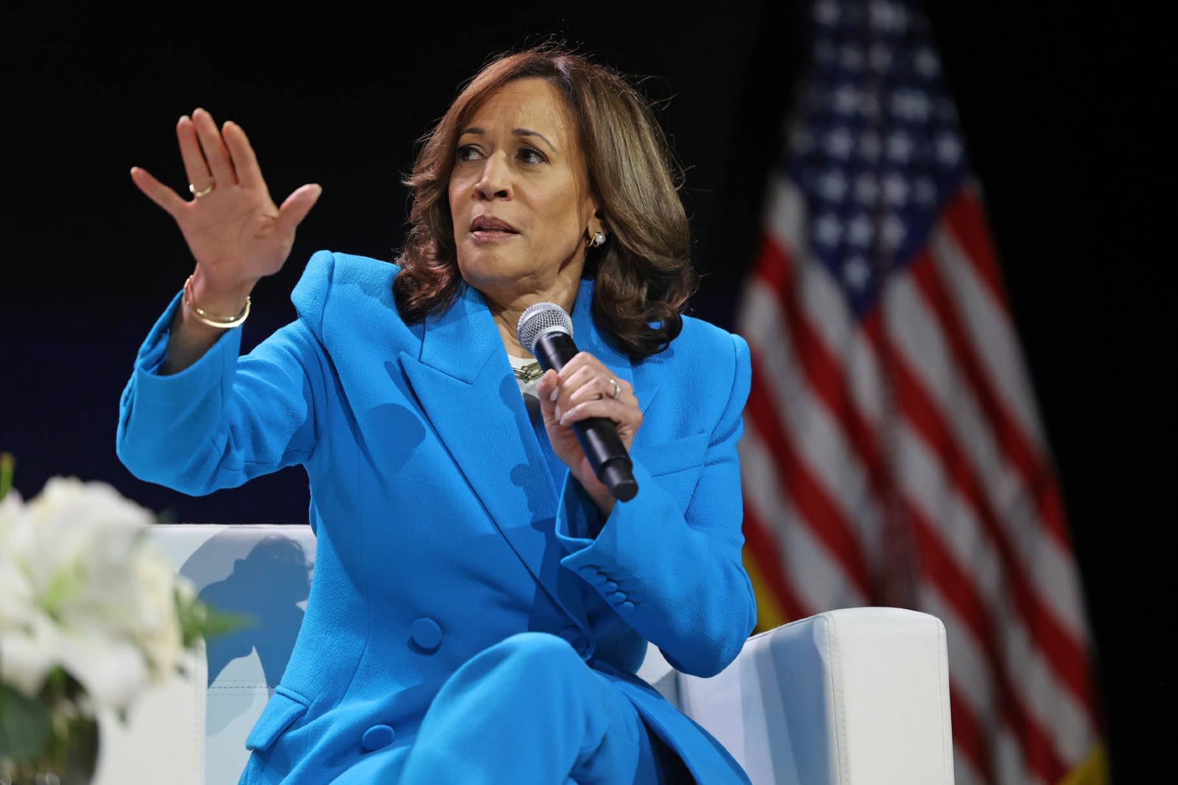 Kamala Harris dodges talk of Biden during Essence Festival appearance in New Orleans