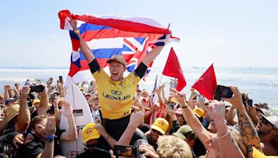 Photos: John John Florence and Caitlin Simmers crowned at surfing world championships