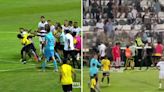 Friendly with host of ex-Prem stars descends into chaos with huge brawl