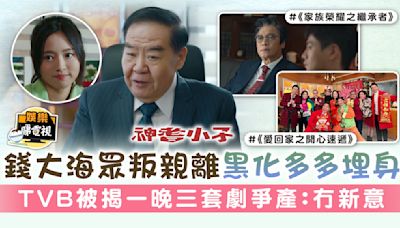 神耆小子丨錢大海眾叛親離黑化多多埋身 TVB被揭一晚三套劇爭產：冇新意