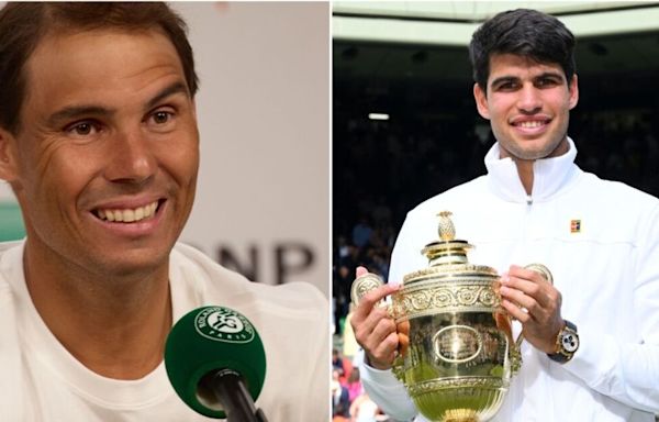 Rafael Nadal sends touching message to Carlos Alcaraz after Wimbledon triumph