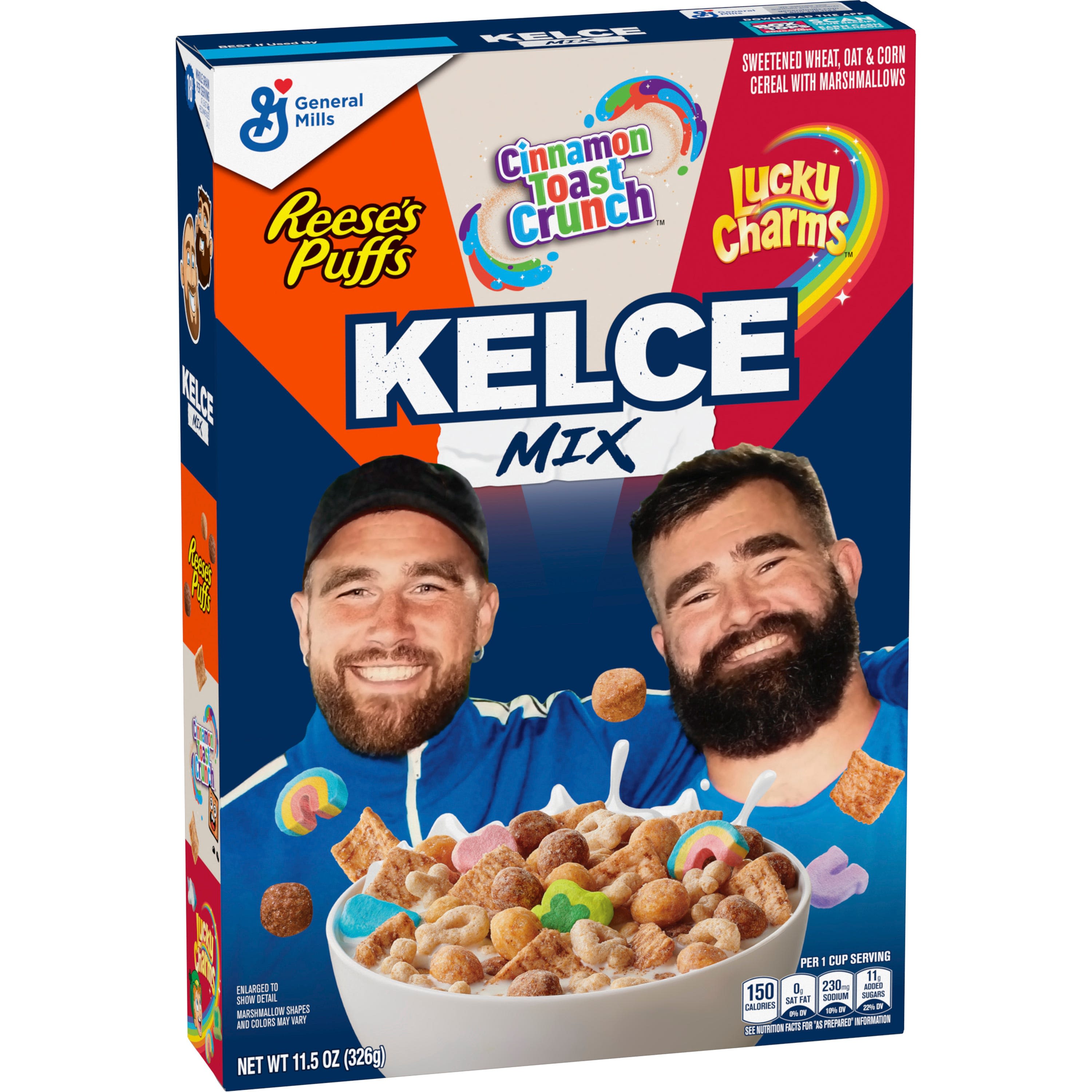 Travis and Jason Kelce team up with General Mills to create Kelce Mix Cereal: Here's what it is