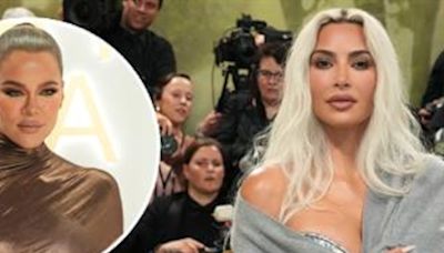 Khloe Kardashian Reacts to Kim Kardashian’s Tight Corset at 2024 Met Gala - E! Online