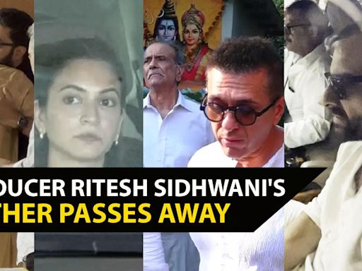 Kareena Kapoor, Saif Ali & other celebs pay their last respects to producer Ritesh Sidhwani's mother | Etimes - Times of India Videos